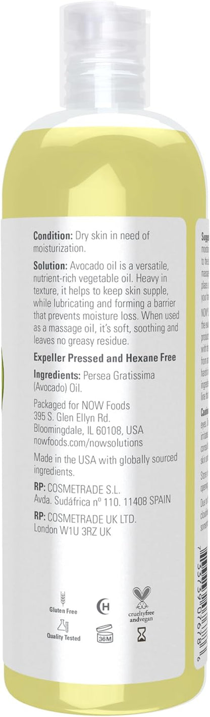 Avocado Oil Pure 16oz Cold Pressed Food Grade
