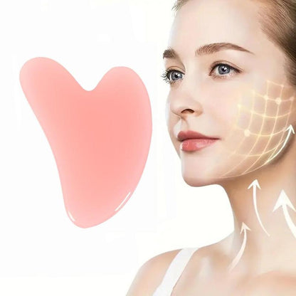 Heart Shaped Gua Sha Board Facial Massage Tool