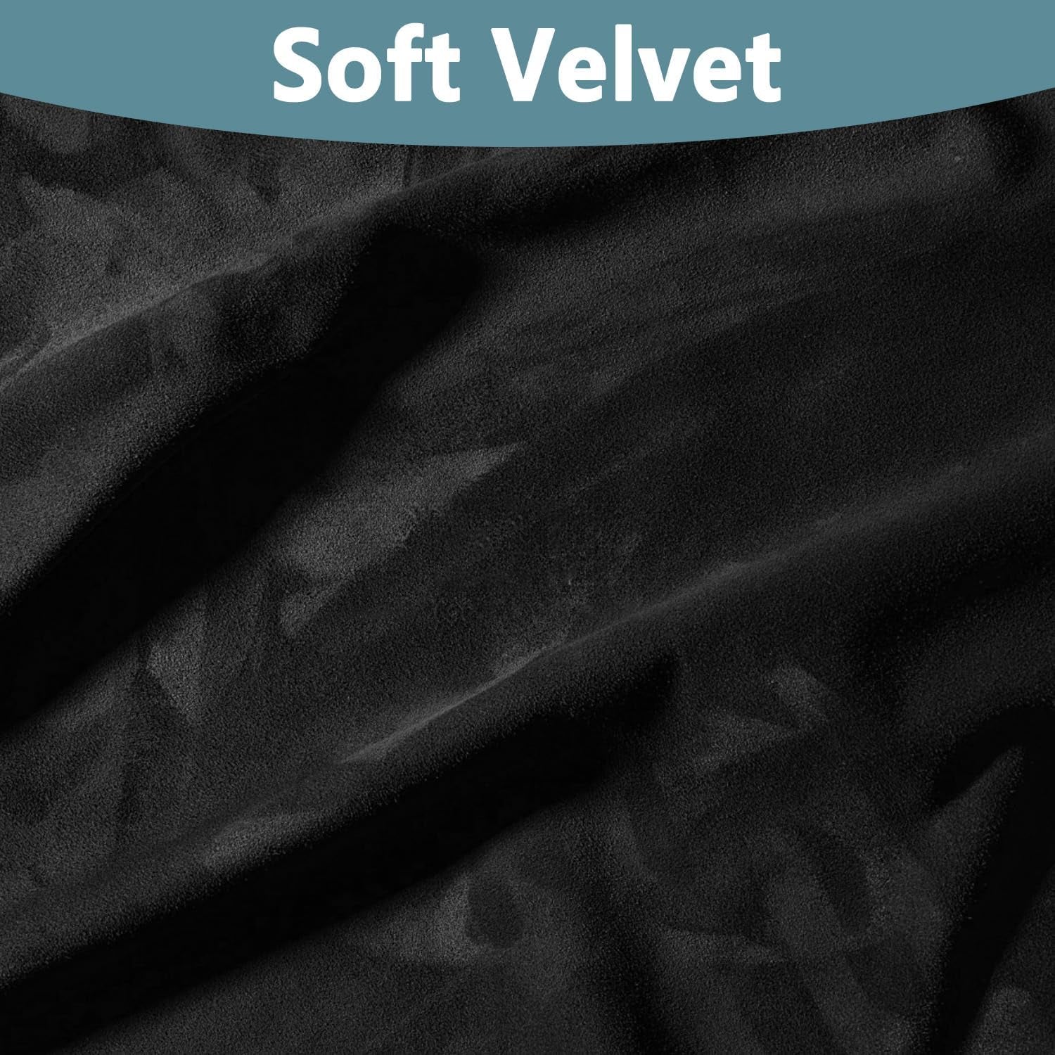 Door Curtain Velvet Blackout Panel 87x203cm