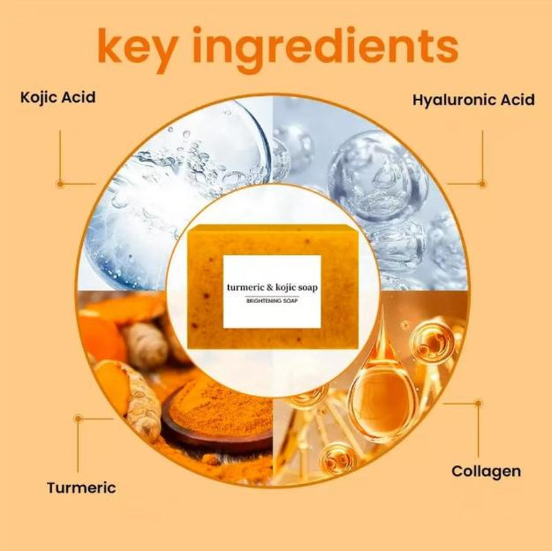 Lemon Turmeric Soap Bar Brightening Natural Cleanser