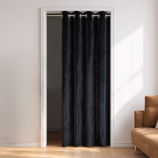 Door Curtain Velvet Blackout Panel 87x203cm