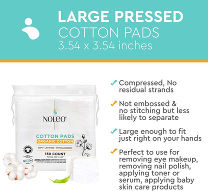 Organic Cotton Rounds & Pads Reusable Skincare Pads